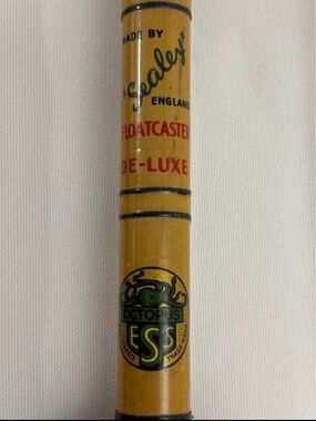 Vintage Sealey of England Floatcaster De-Luxe Octopus Bamboo Fishing Rod